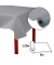 5 PROnappe Tischdecke grau 1,2 x 6,0 m